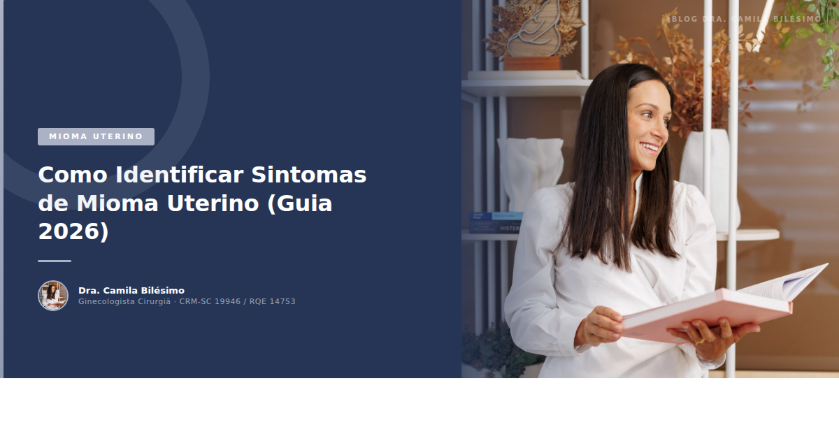 Como Identificar Sintomas de Mioma Uterino (Guia 2026)